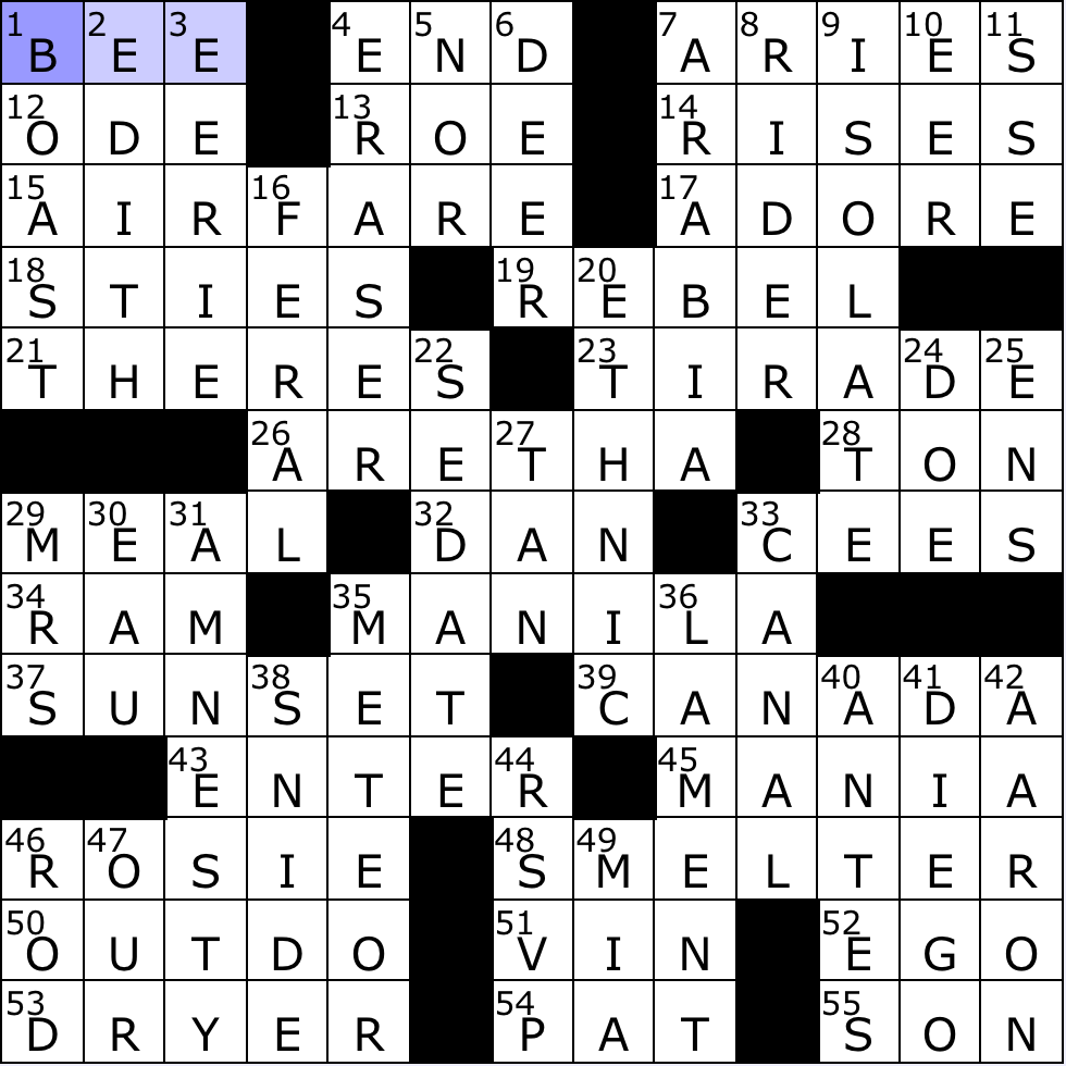 Solution today crossword nyt